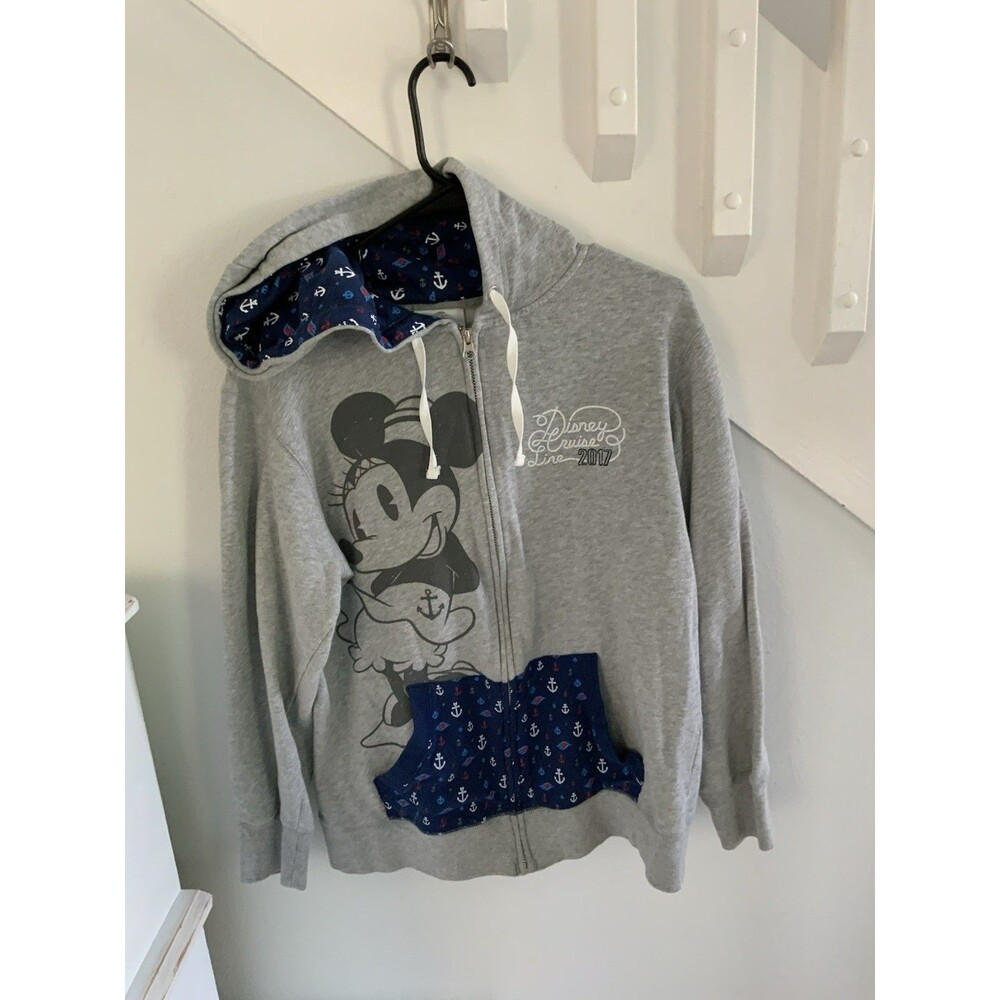 Disney Cruise Minnie Mouse Womens Hoodie  2017 Size Large